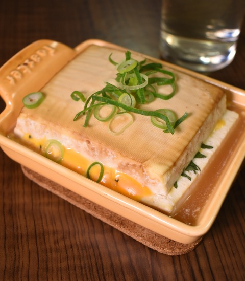 木綿豆腐のチーズ挟み焼き (1)
