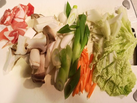野菜たっぷり年越し蕎麦 (2)