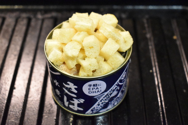 鯖缶の油揚げ焼き (3)