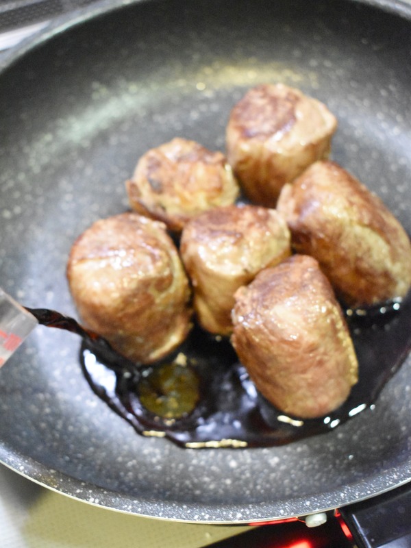いいお肉で肉巻きおにぎり (7)