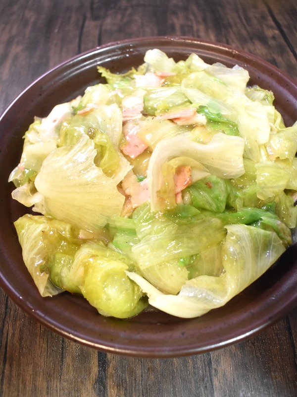 レタスとベーコンの中華丼 (6)