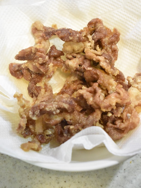 豚肉唐揚げ卵とじ丼 (5)