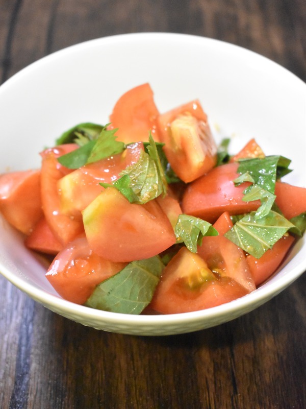 トマトのわさび醤油和え (5)