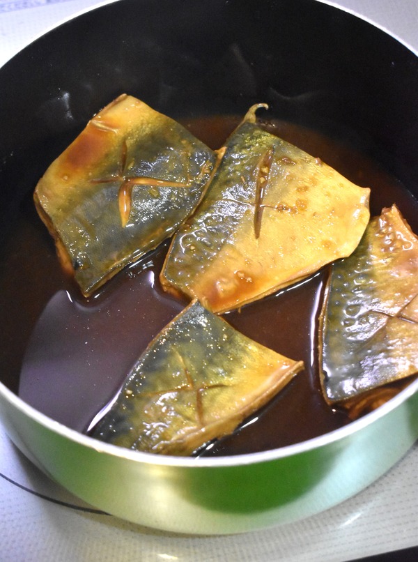 鯖のウスターソース煮 (5)