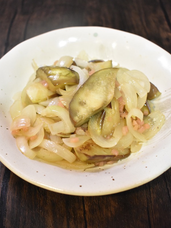 茄子の紅しょうが炒め (6)