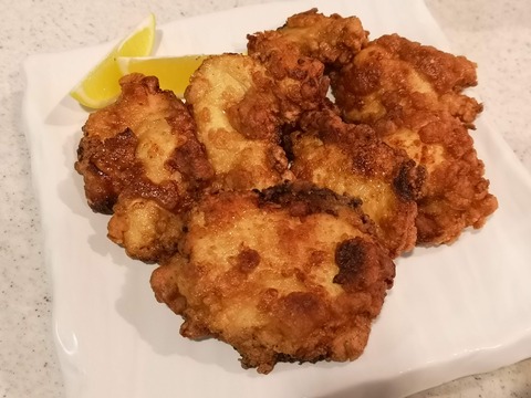 鶏むね肉の大判唐揚 (8)