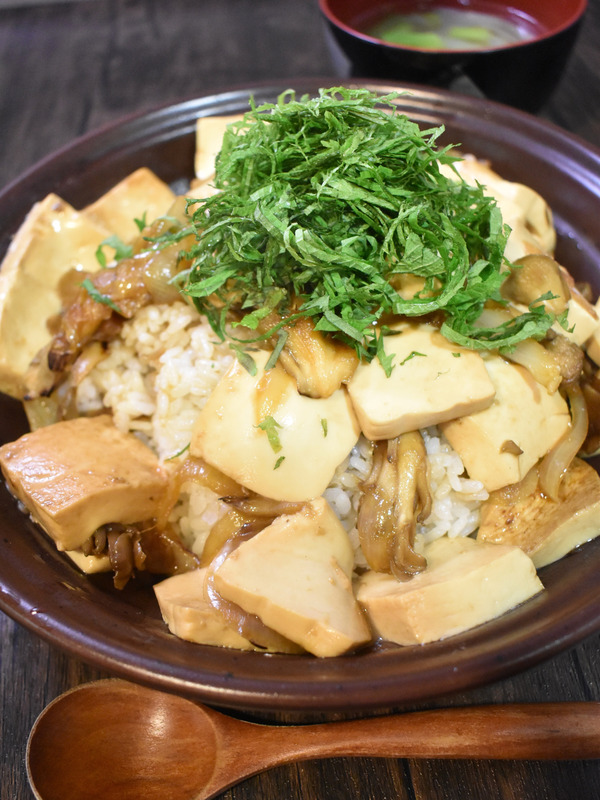 甘辛豆腐丼 (2)