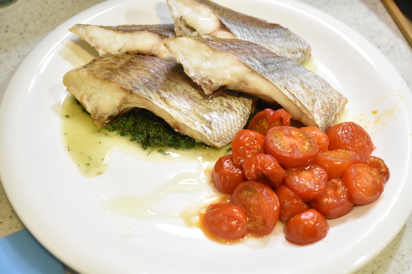 鯛のパセリレモンバターソース (6)