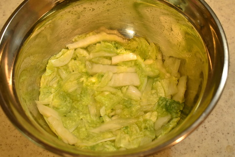 白菜の紅味噌しょうが (4)