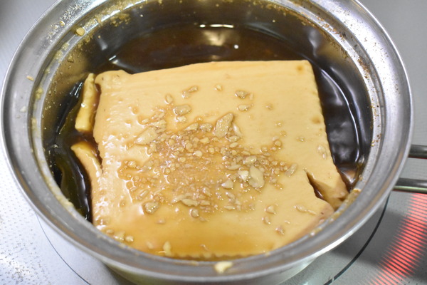 豆腐のにんにく醤油煮 (4)