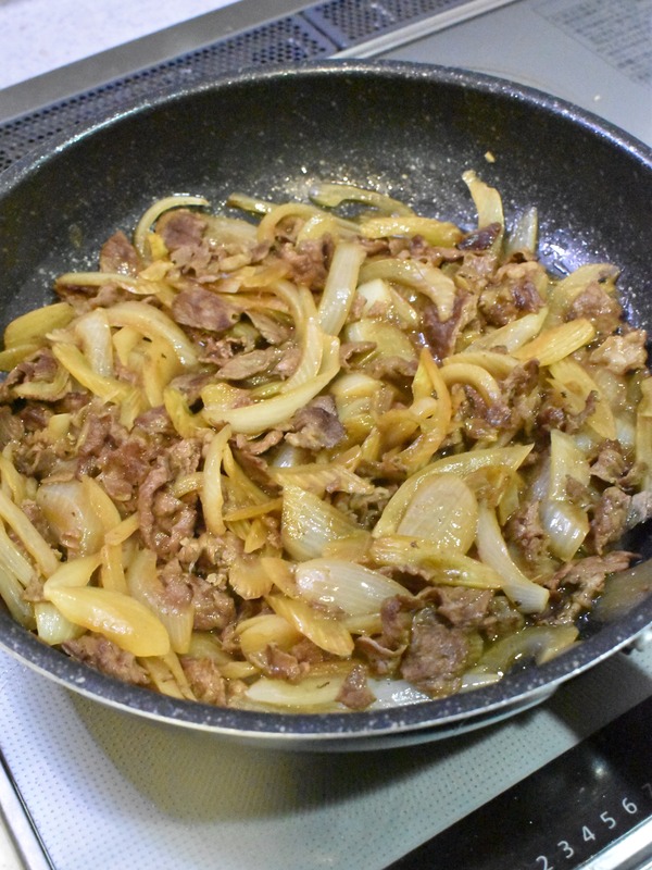セロリ牛丼 (7)