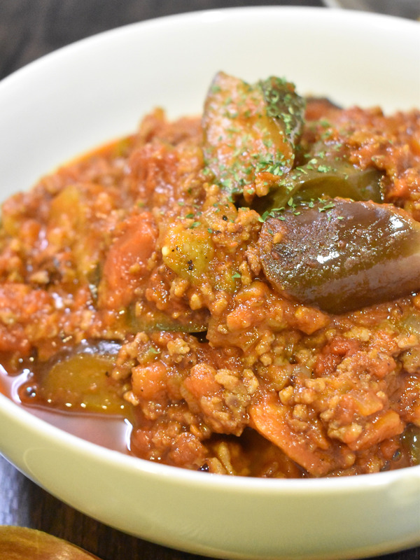 茄子ミートトマト (1)