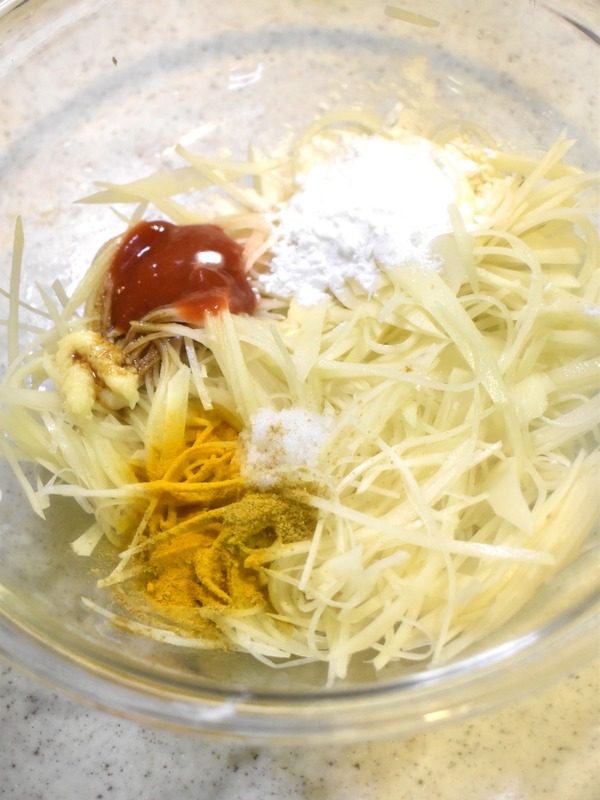 カレーポテト焼き (3)