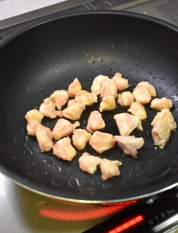 ぼんじりとねぎのさっぱり炒め (3)