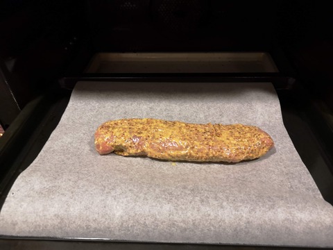 豚ヒレ肉の粒マスタード焼き (4)