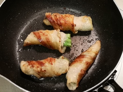 オクラの豚肉巻き (6)