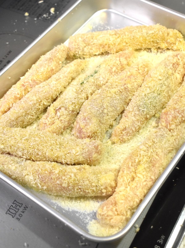 鶏ささみの紫蘇フライ (4)