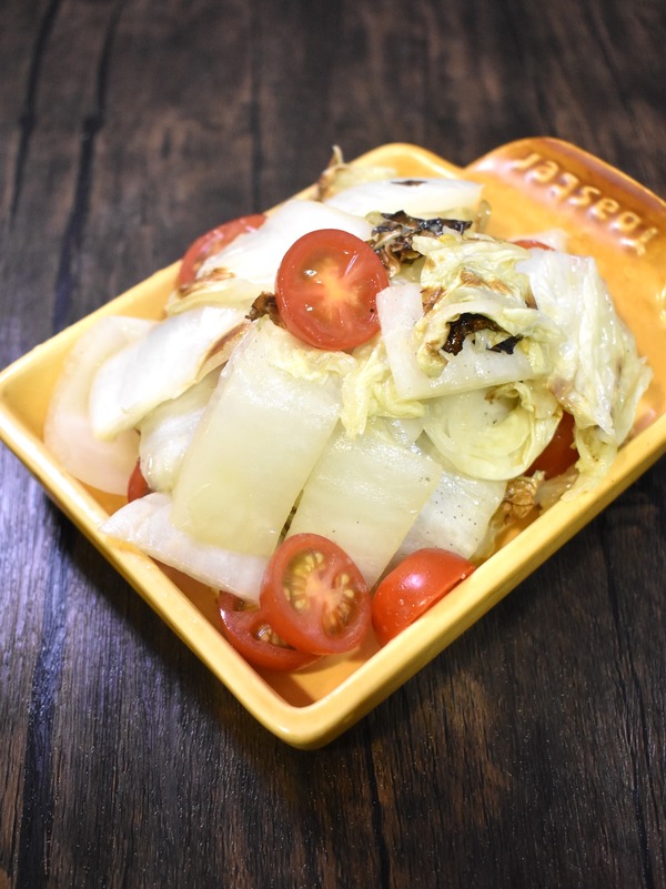 白菜の焼きサラダ (5)