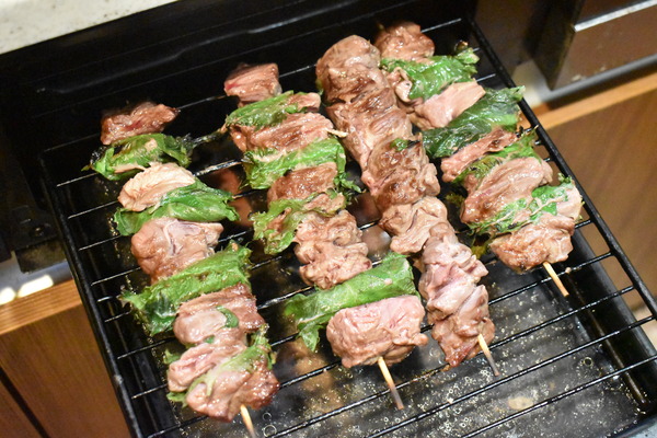 ハラミの串焼き (5)
