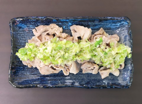 豚肉塩炒めねぎダレ (1)