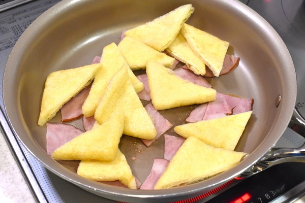 ハムと油揚げの炒め物 (4)