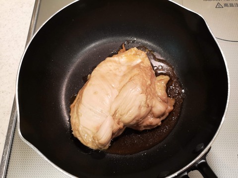 鶏むね肉の醤油焼き (4)