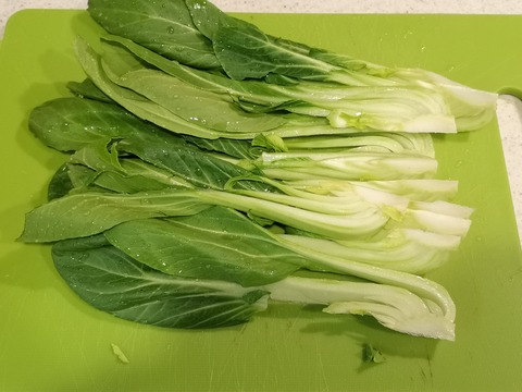 チンゲン菜のスティックサラダ (2)