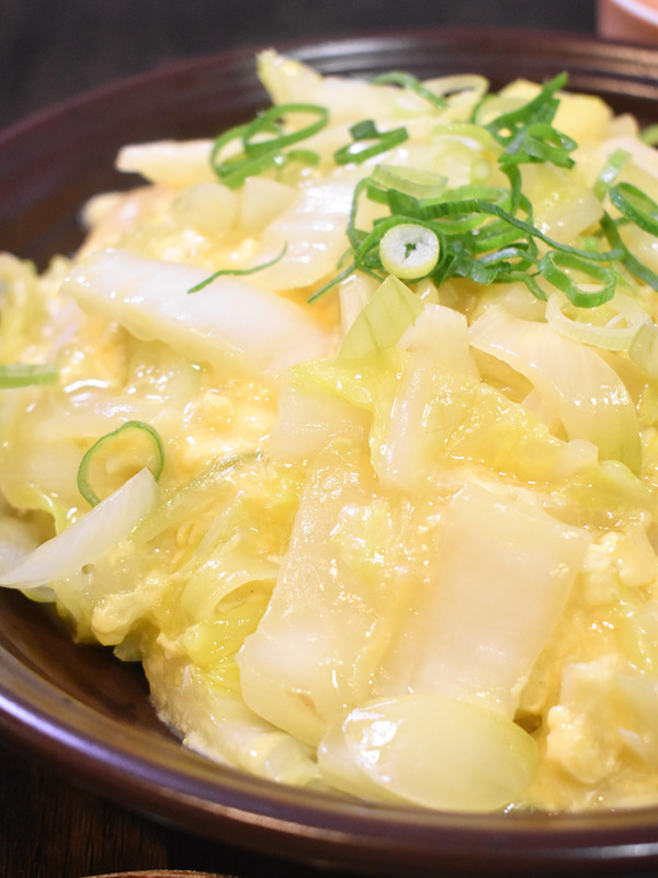 白菜の中華玉子丼 (1)