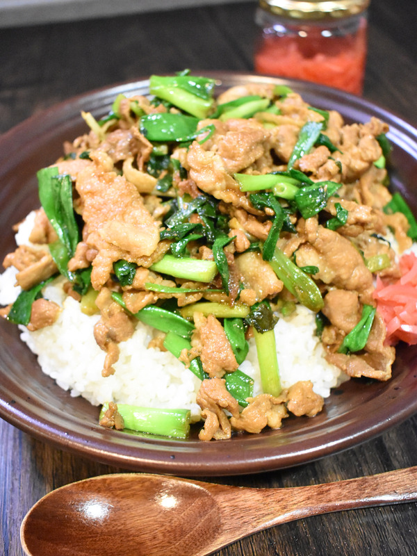 ねぎたっぷり豚丼 (2)