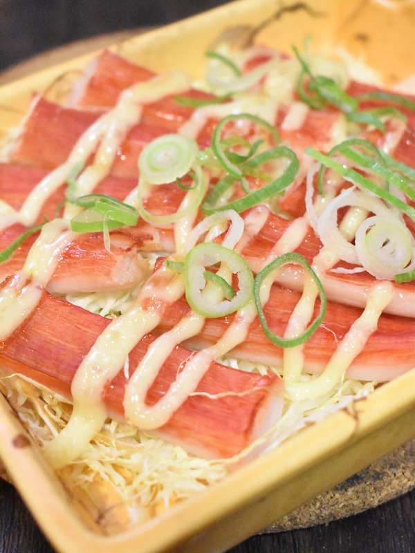 かにかまとキャベツのマヨネーズ焼き (1)