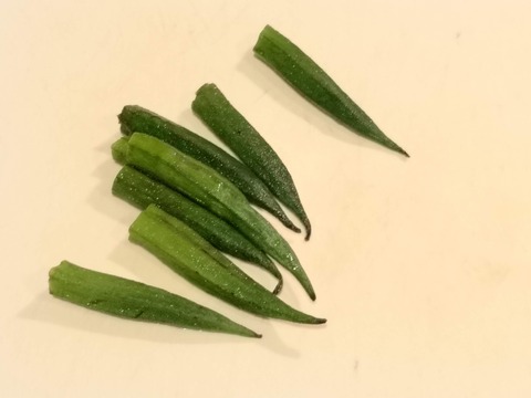 オクラの豚肉巻き (2)