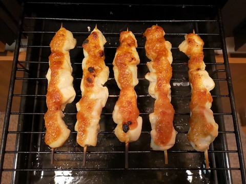 鶏むね肉の味噌串焼き (6)