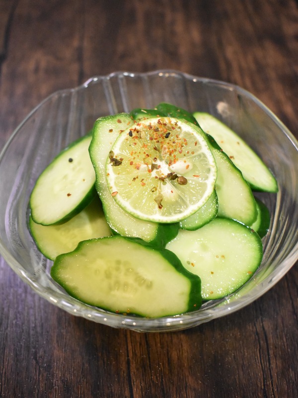 きゅうりのすだち和え (4)