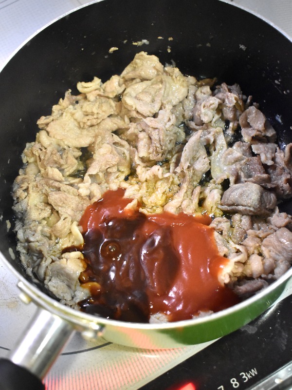 豚肉とじゃがいものケチャップ炒め煮 (4)