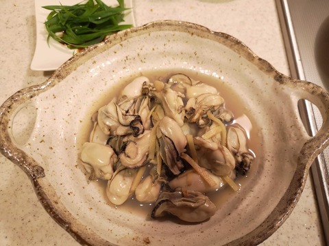 牡蠣の酒蒸し (5)