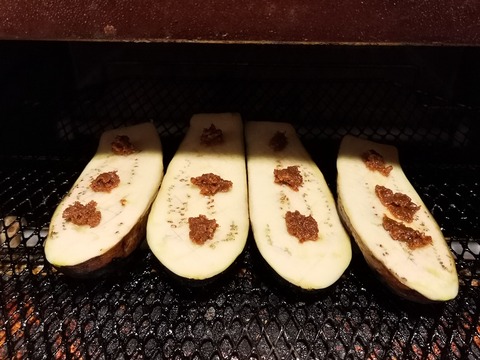 茄子のごま味噌焼き (4)