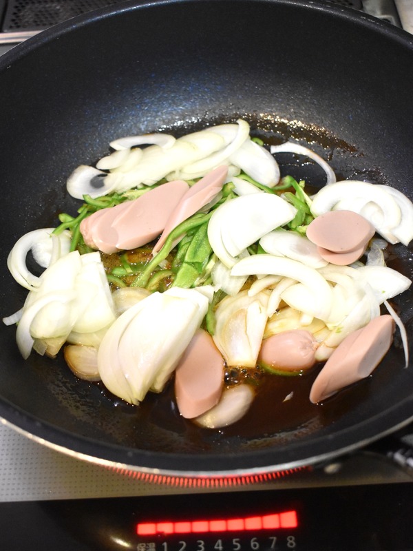 トマト酢でナポリタン (6)