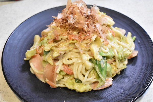 クリーム焼きうどん (10)