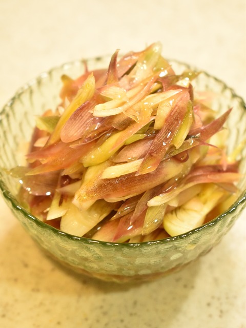 みょうがのごま油和え (6)