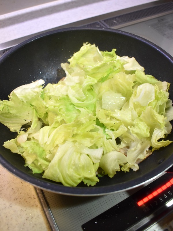 レタスとベーコンの中華丼 (4)