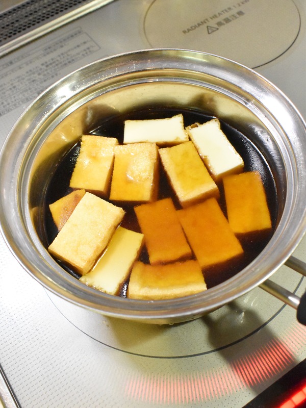 厚揚げのにんにく醤油煮 (3)