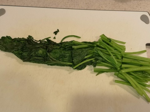 春菊のシャキシャキお浸し (4)