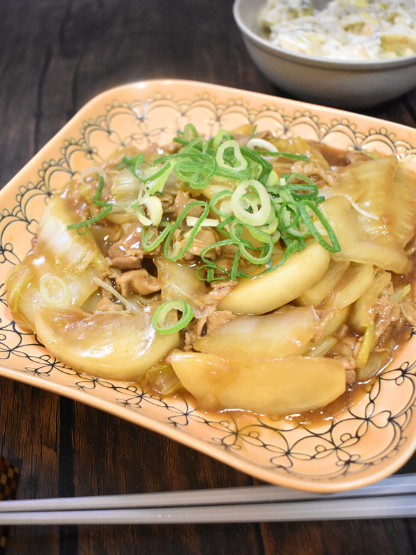豚肉と蕪のオイスターソースあんかけ (2)