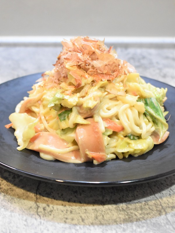 クリーム焼きうどん (2)