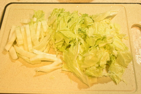 白菜の紅味噌しょうが (2)