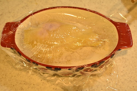 鶏むね肉のレンジ蒸し (5)