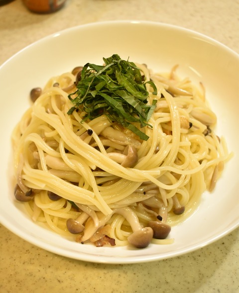 しめじの和風パスタ (9)