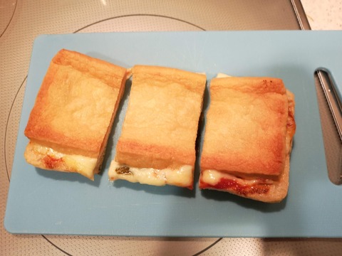 油揚げのサンドピザ (8)