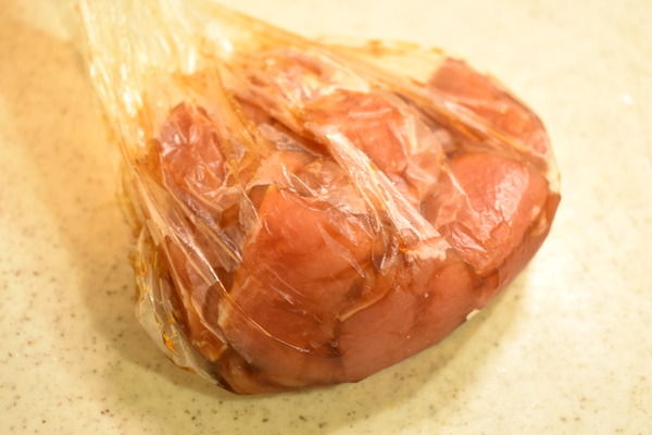 まぐろのにんにく醤油唐揚 (2)