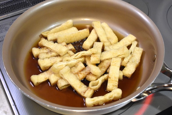 油揚げとじ丼 (4)